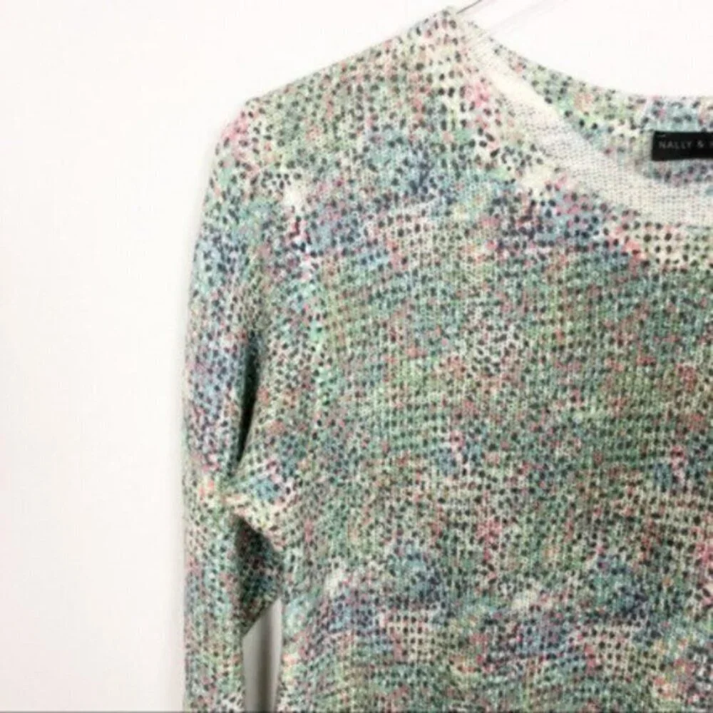 Nally & Millie | Women's Hi Low Long Sleeves Sweater Size Small - Picture 2 of 6
